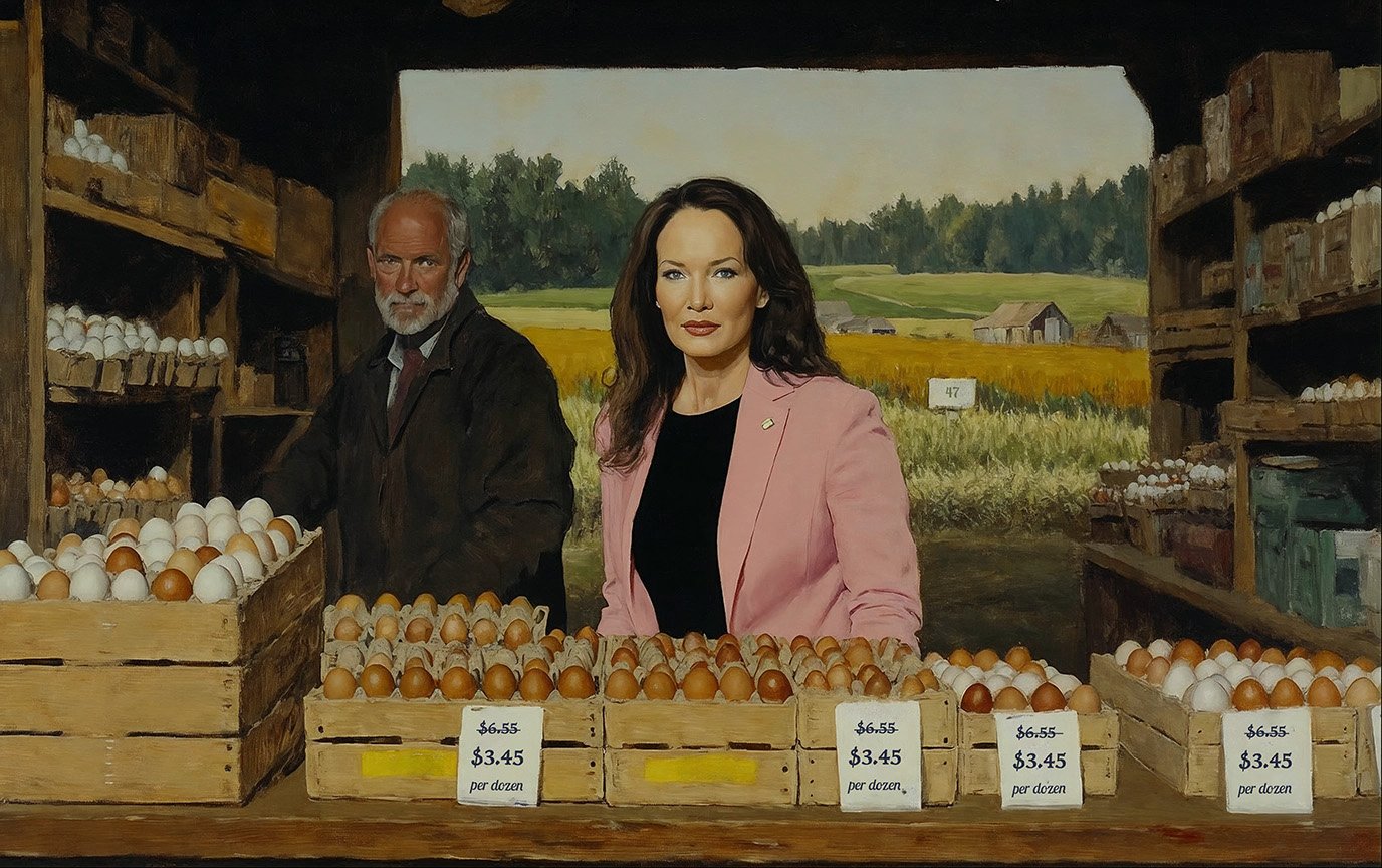 Eggs are down